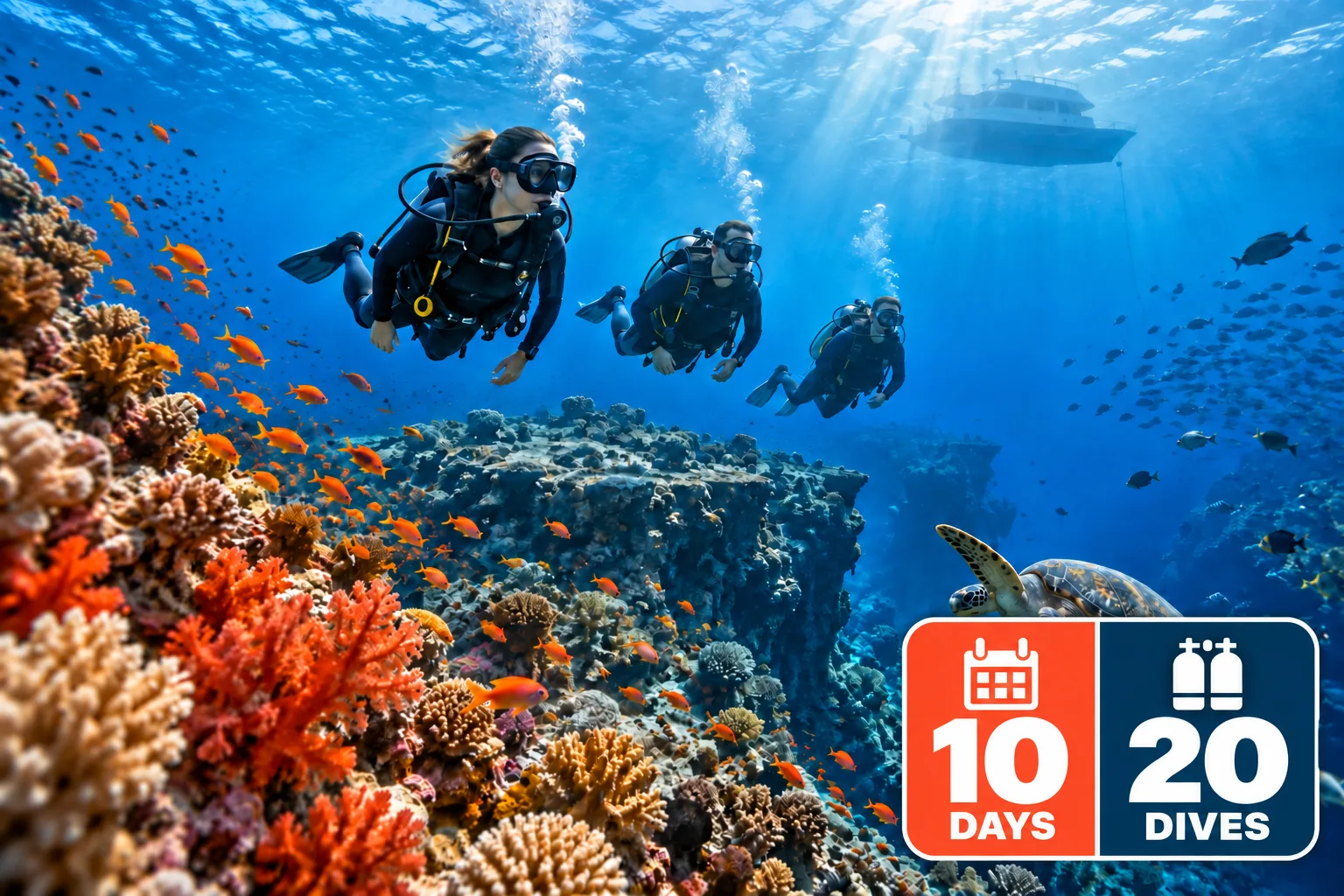 Hurghada Dive Package — 10 Days (20 Dives)