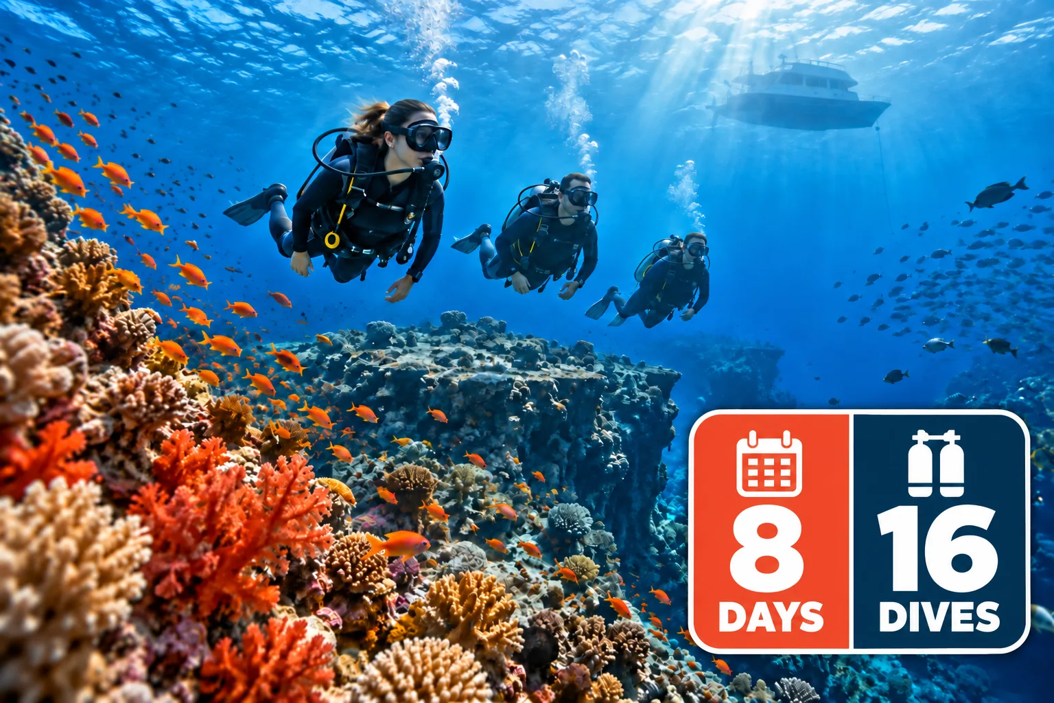 Hurghada Dive Package — 8 Days (16 Dives)