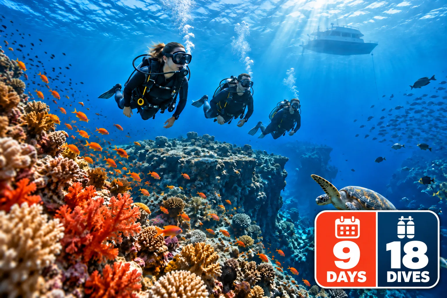 Hurghada Dive Package — 9 Days (18 Dives)